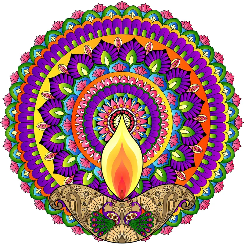 Self Adhesive Wall Decal | Diya